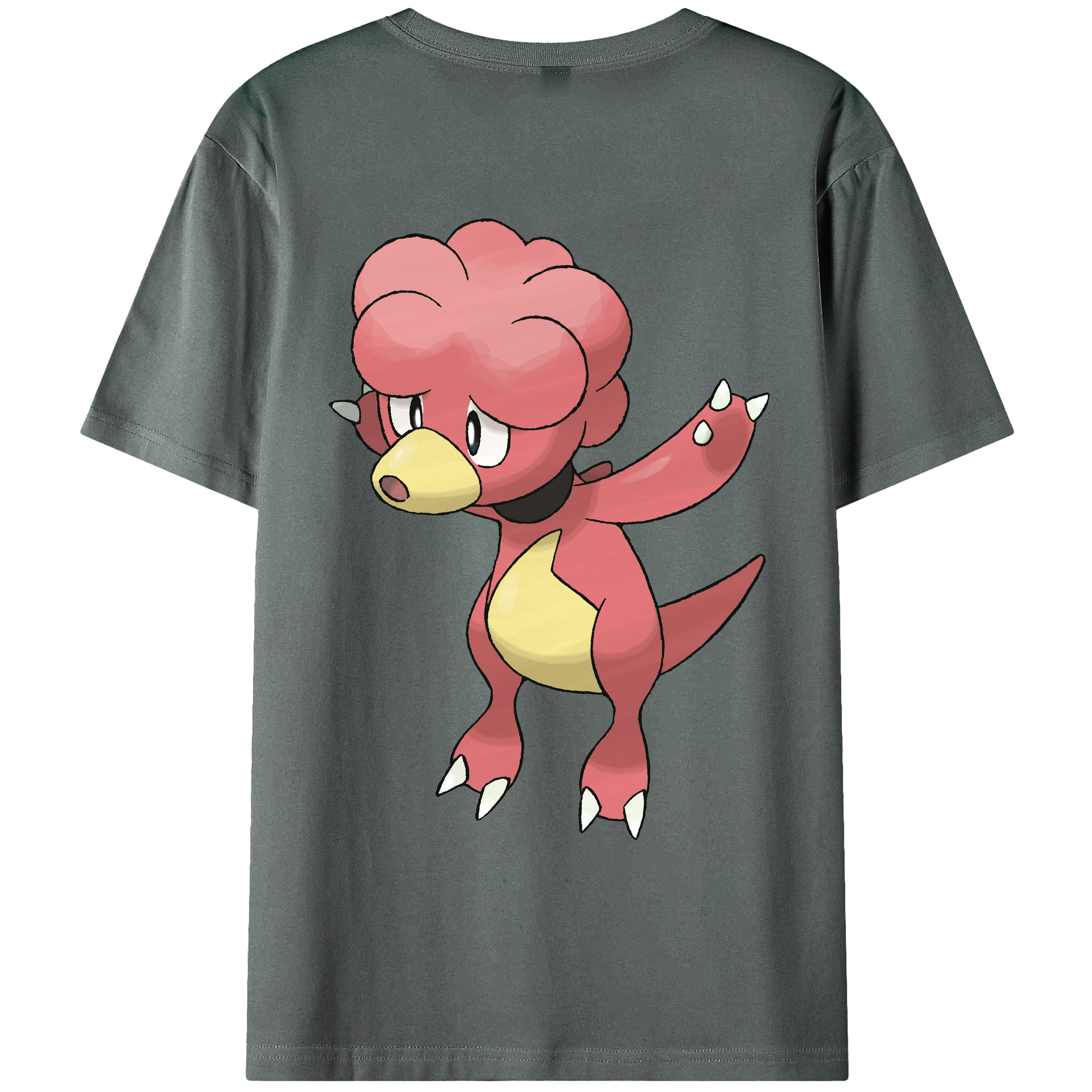 （画像用） ポケットモンスター Pokémon 綿100％ メンズ半袖Tシャツ（バックプリント） 通気性